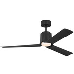 Peel Smart Ceiling Fan with Color Select Light - Midnight Black / Midnight Black