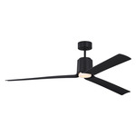 Peel Smart Ceiling Fan with Color Select Light - Midnight Black / Midnight Black
