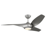 Topan Smart Ceiling Fan - Brushed Steel / Silver / Silver