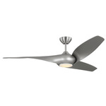 Topan Smart Ceiling Fan - Brushed Steel / Silver / Silver
