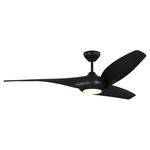 Topan Smart Ceiling Fan - Midnight Black / Midnight Black / Midnight Black