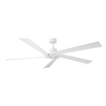 Aspen Coastal Ceiling Fan - Matte White / Matte White