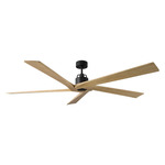 Aspen 70 Ceiling Fan - Midnight Black / Natural Honey / Natural Honey