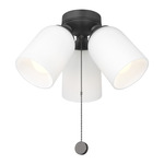 Emile Light Kit - Midnight Black / Etched Glass
