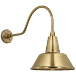 Academy Outdoor Flynn Bowers Shade Wall Light - Hand-Rubbed Antique Brass