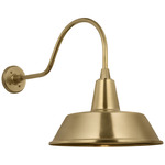 Academy Outdoor Flynn Bowers Shade Wall Light - Hand-Rubbed Antique Brass