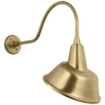 Academy Outdoor Flynn Tilted Bowers Shade Wall Light - Hand-Rubbed Antique Brass