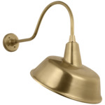 Academy Outdoor Flynn Tilted Bowers Shade Wall Light - Hand-Rubbed Antique Brass