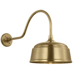 Academy Outdoor Flynn Rockhouse Shade Wall Light - Hand-Rubbed Antique Brass