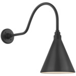 Academy Outdoor Flynn Savannah Conical Wall Light - Matte Black