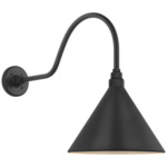Academy Outdoor Flynn Savannah Conical Wall Light - Matte Black