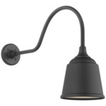 Academy Outdoor Flynn Small Rockhouse Shade Wall Light - Matte Black