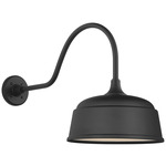 Academy Outdoor Flynn Rockhouse Shade Wall Light - Matte Black
