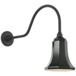Academy Outdoor Flynn Savannah Shade Wall Light - Matte Black / Green