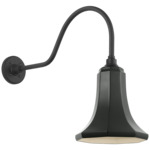 Academy Outdoor Flynn Savannah Shade Wall Light - Matte Black / Green