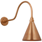 Academy Outdoor Flynn Savannah Conical Wall Light - Soft Copper