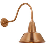 Academy Outdoor Flynn Bowers Shade Wall Light - Soft Copper