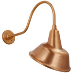 Academy Outdoor Flynn Tilted Bowers Shade Wall Light - Soft Copper