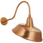 Academy Outdoor Flynn Tilted Bowers Shade Wall Light - Soft Copper