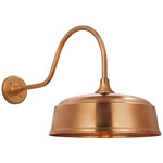 Academy Outdoor Flynn Rockhouse Shade Wall Light - Soft Copper
