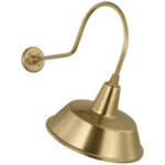 Academy Outdoor Angled Flynn Bowers Shade Wall Light - Hand-Rubbed Antique Brass