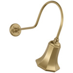 Academy Outdoor Angled Flynn Savannah Shade Wall Light - Hand-Rubbed Antique Brass
