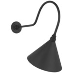 Academy Outdoor Angled Flynn Savannah Conical Wall Light - Matte Black