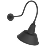 Academy Outdoor Angled Flynn Bowers Shade Wall Light - Matte Black