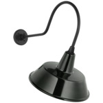Academy Outdoor Angled Flynn Bowers Shade Wall Light - Matte Black / Green