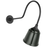 Academy Outdoor Angled Flynn Sm Rockhouse Shade Wall Light - Matte Black / Green