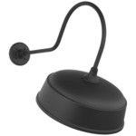 Academy Outdoor Angled Flynn Rockhouse Shade Wall Light - Matte Black