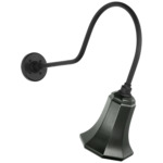 Academy Outdoor Angled Flynn Savannah Shade Wall Light - Matte Black / Green
