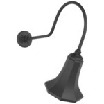 Academy Outdoor Angled Flynn Savannah Shade Wall Light - Matte Black