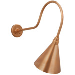 Academy Outdoor Angled Flynn Savannah Conical Wall Light - Soft Copper