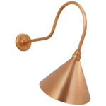 Academy Outdoor Angled Flynn Savannah Conical Wall Light - Soft Copper