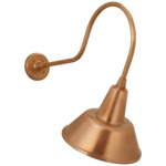 Academy Outdoor Angled Flynn Bowers Shade Wall Light - Soft Copper