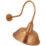 Academy Outdoor Angled Flynn Bowers Shade Wall Light - Soft Copper