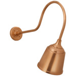Academy Outdoor Angled Flynn Sm Rockhouse Shade Wall Light - Soft Copper