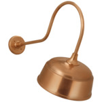 Academy Outdoor Angled Flynn Rockhouse Shade Wall Light - Soft Copper