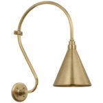 Academy Outdoor Larrabee Savannah Conical Wall Light - Hand-Rubbed Antique Brass