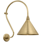 Academy Outdoor Larrabee Savannah Conical Wall Light - Hand-Rubbed Antique Brass