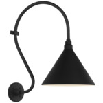 Academy Outdoor Larrabee Savannah Conical Wall Light - Matte Black