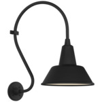 Academy Outdoor Larrabee Bowers Shade Wall Light - Matte Black