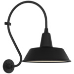 Academy Outdoor Larrabee Bowers Shade Wall Light - Matte Black