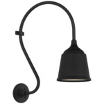 Academy Outdoor Larrabee Small Rockhouse Shade Wall Light - Matte Black