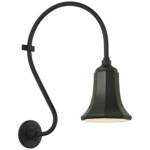 Academy Outdoor Larrabee Savannah Shade Wall Light - Matte Black / Green