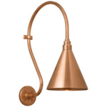 Academy Outdoor Larrabee Savannah Conical Wall Light - Soft Copper
