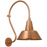 Academy Outdoor Larrabee Bowers Shade Wall Light - Soft Copper