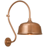 Academy Outdoor Larrabee Rockhouse Shade Wall Light - Soft Copper