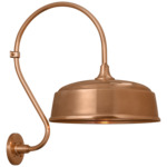 Academy Outdoor Larrabee Rockhouse Shade Wall Light - Soft Copper
